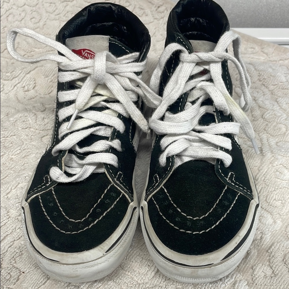 Vans Black and White High-Top Sneakers
